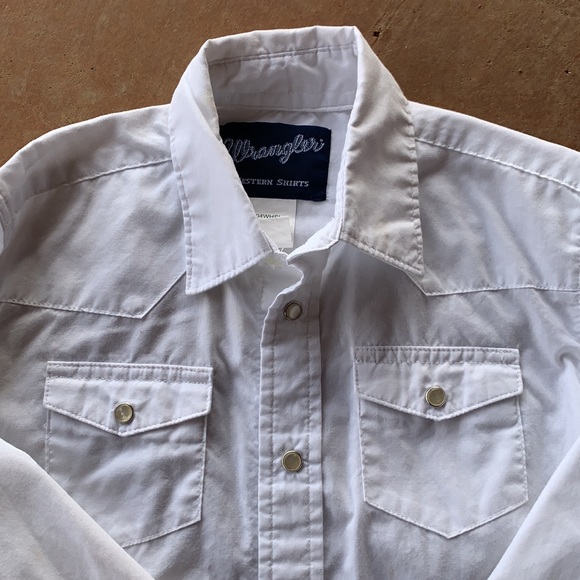 White pearl snap shirt - Picture 2 of 2